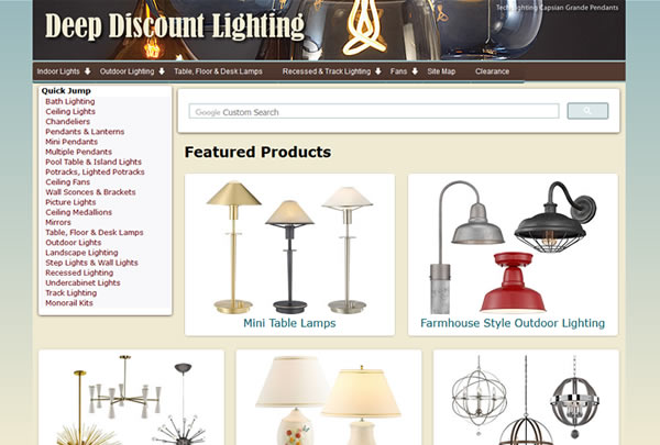 eCommerce site for a Lighting Showroom - design42 New Media Web Design - Complete Solutions, On time. On budget. 828-692-7270 We Accept All Major Credit Cards, Personal Checks & PayPal
Installment Plans Available