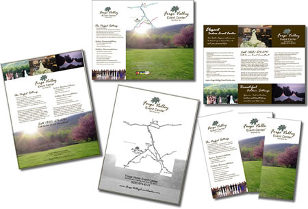 Collateral Package for Forge Valley Event Center - design42 New Media Web Design (828) 692-7270