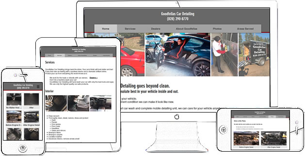 Goodfellas Car Detailing Website - design42 New Media Web Design (828) 692-7270