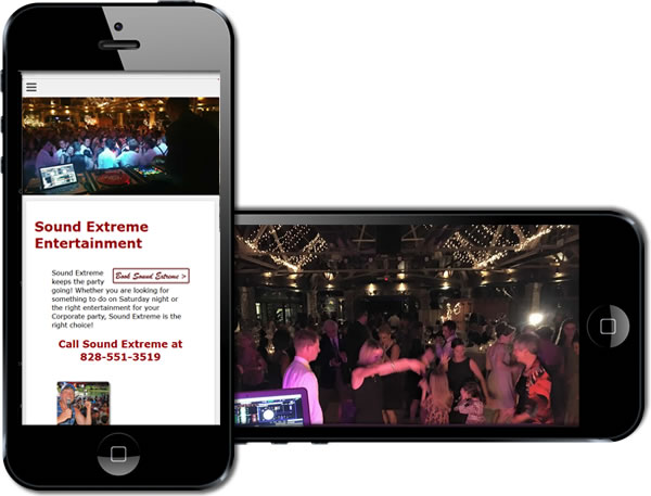 Sound Extreme Entertainment Responsive Website - design42 New Media Web Design (828) 692-7270