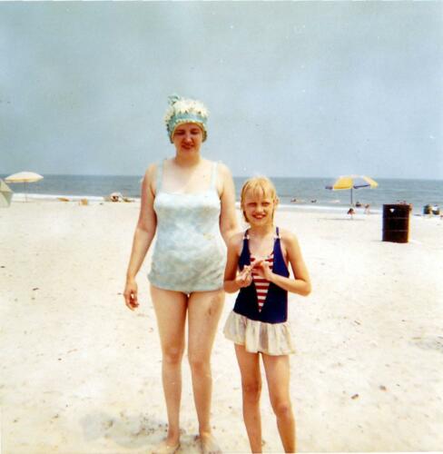1970 Donna and Laura at Myrtle Beach 