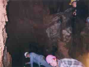 Sometimes a shallow cave extends farther if you can find the entrance.