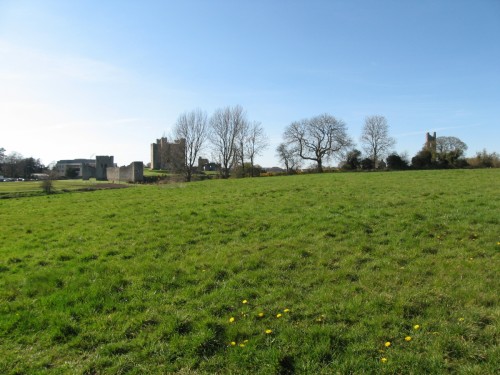 Trim Castle built by Hugh de Lacy, seen from near the old wall