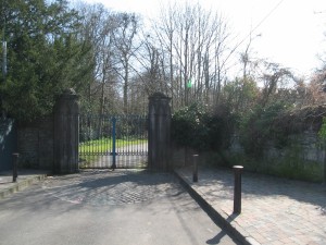 The gates to Leixlip Castle